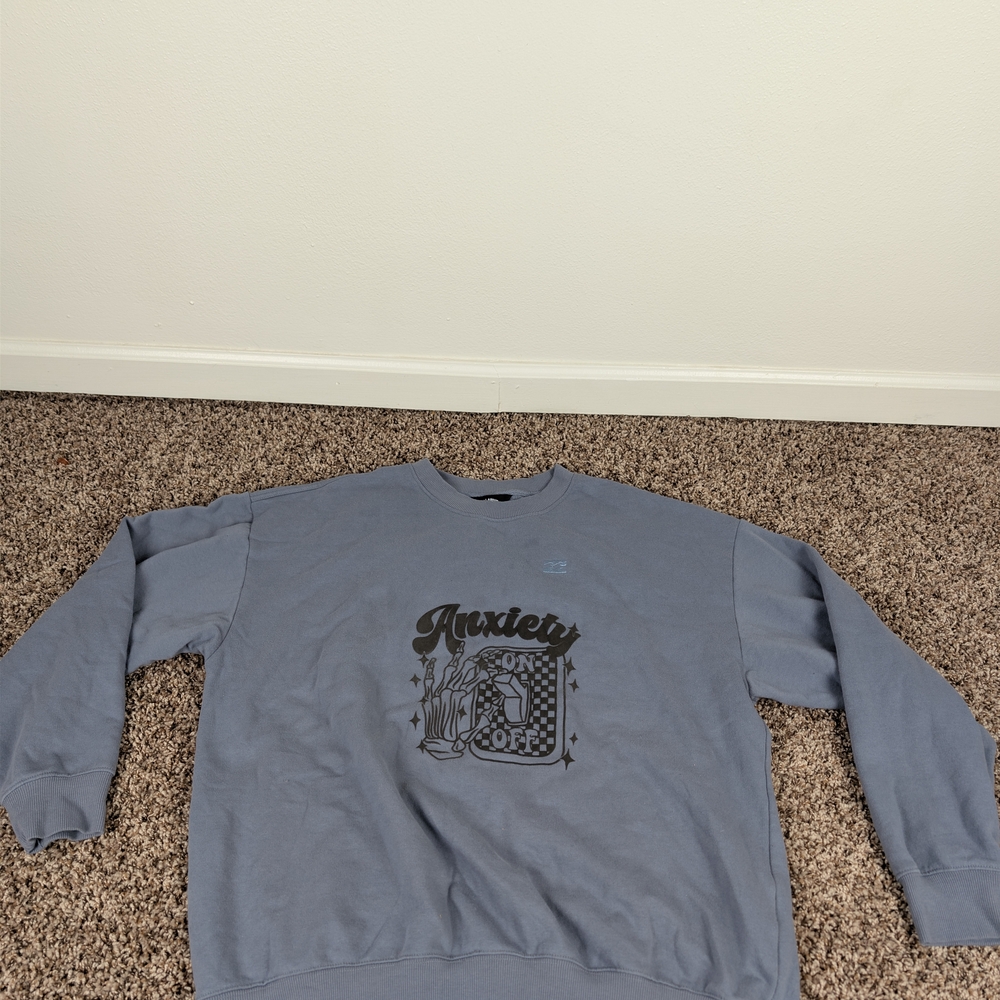 Billabong Light Blue Graphic Men's Sweatshirt